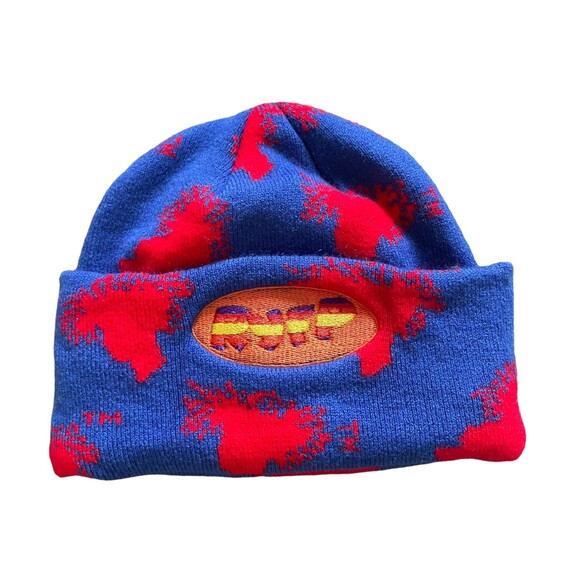RYFP Blue Red Stretchable Fold Beanie - Picture 1 of 7